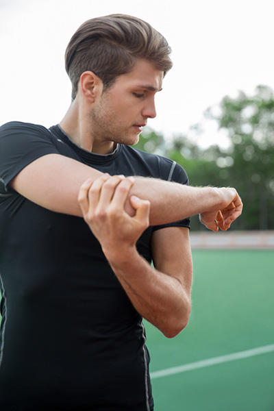 Man with Tennis Elbow